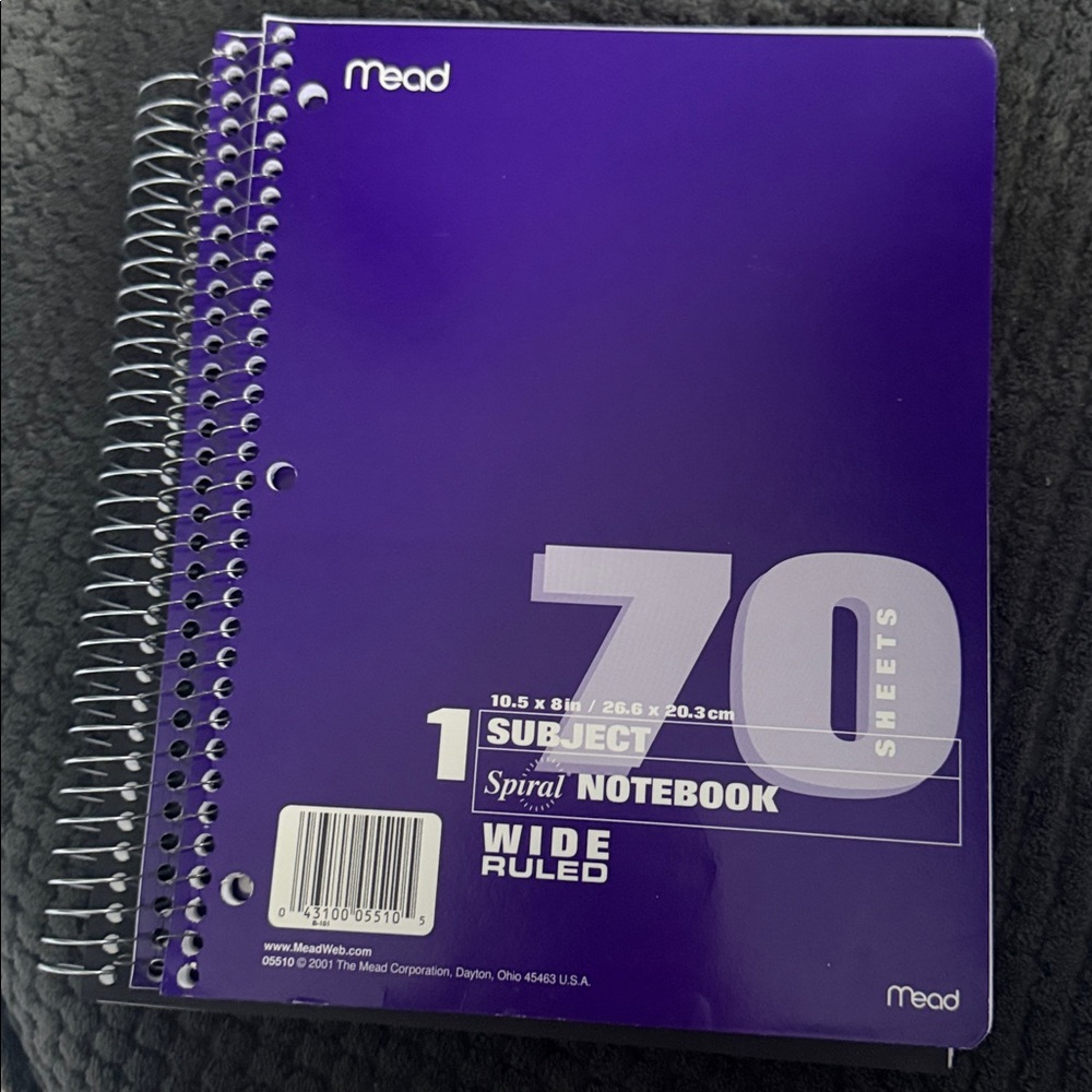 WIDE RULED NOTEBOOKS - never used - Picture 3 of 4